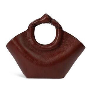 Hereu Castell Tumbled Leather Bag - Oxblood